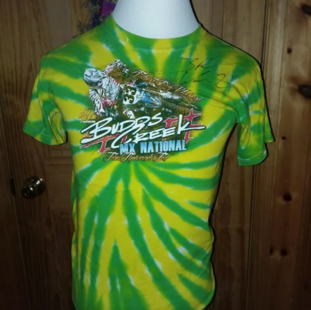 Moto Tees Budds Creek MX Autographed tshirt short sleeve top
